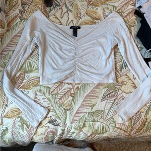 White off the shoulder top